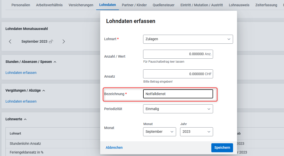 Ist Es Möglich, Eine Neue Lohnart Zu Erstellen ? – Swiss21.org Helpcenter