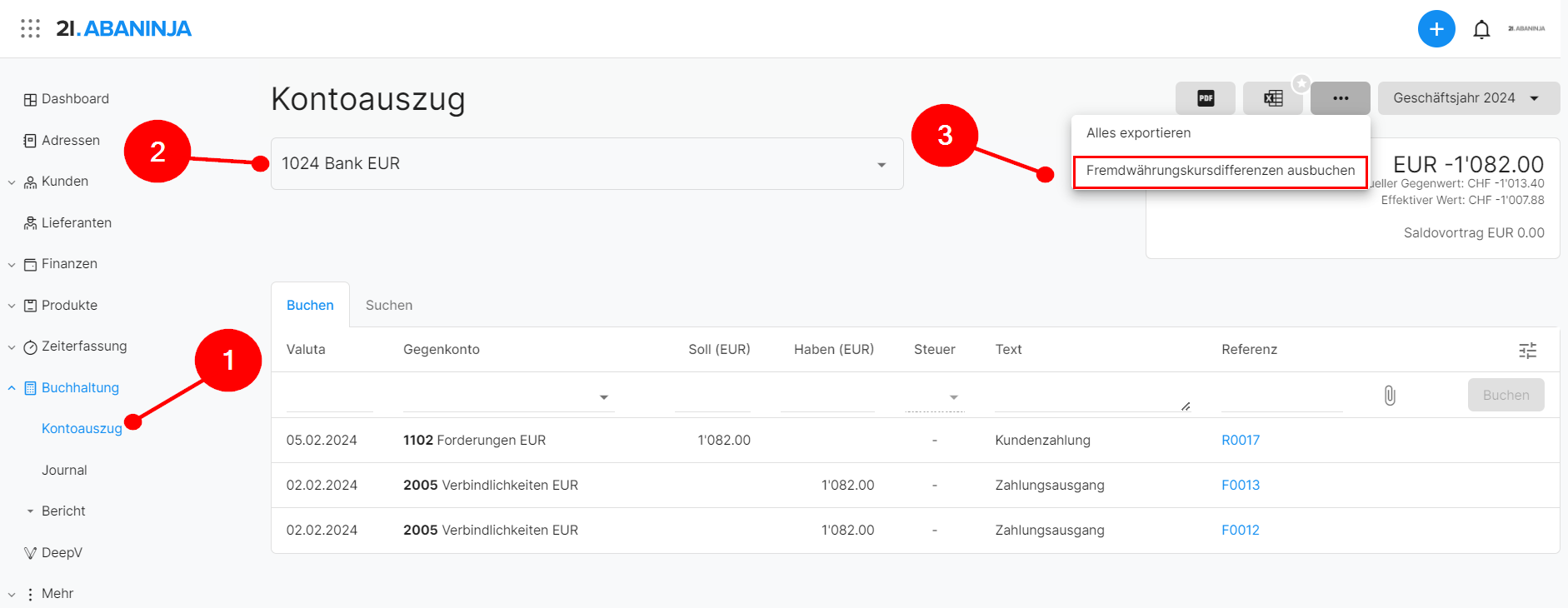 Wie können Kursdifferenzen ausgebucht werden? – Swiss21.org Helpcenter